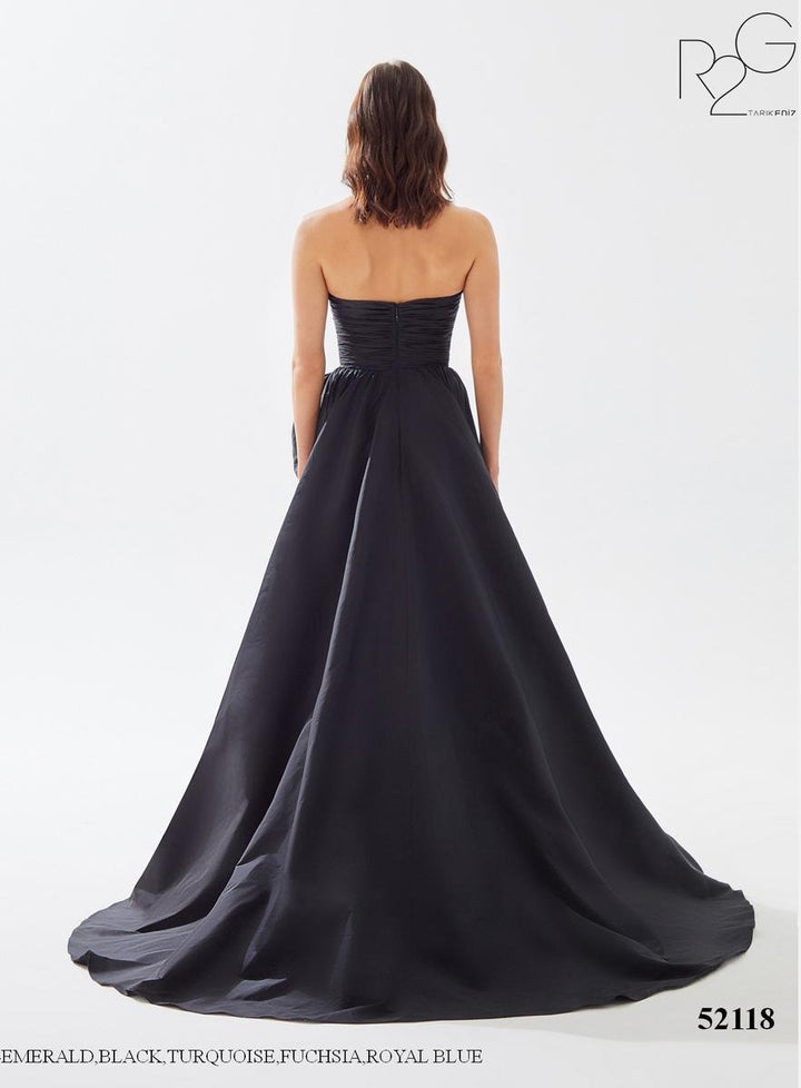 Tarik Ediz 52118 Black Prom Dress