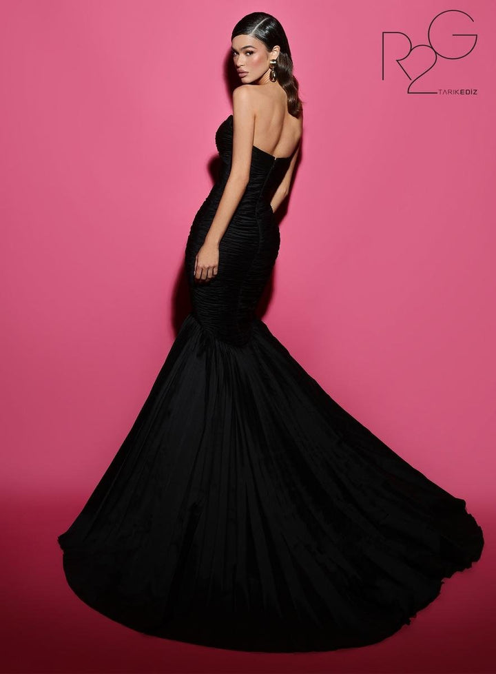 Tarik Ediz 53108 Black Prom Dress