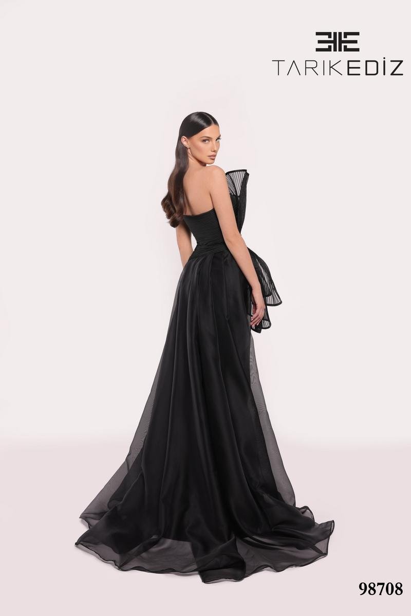 Tarik Ediz 98708 Black Prom Dress