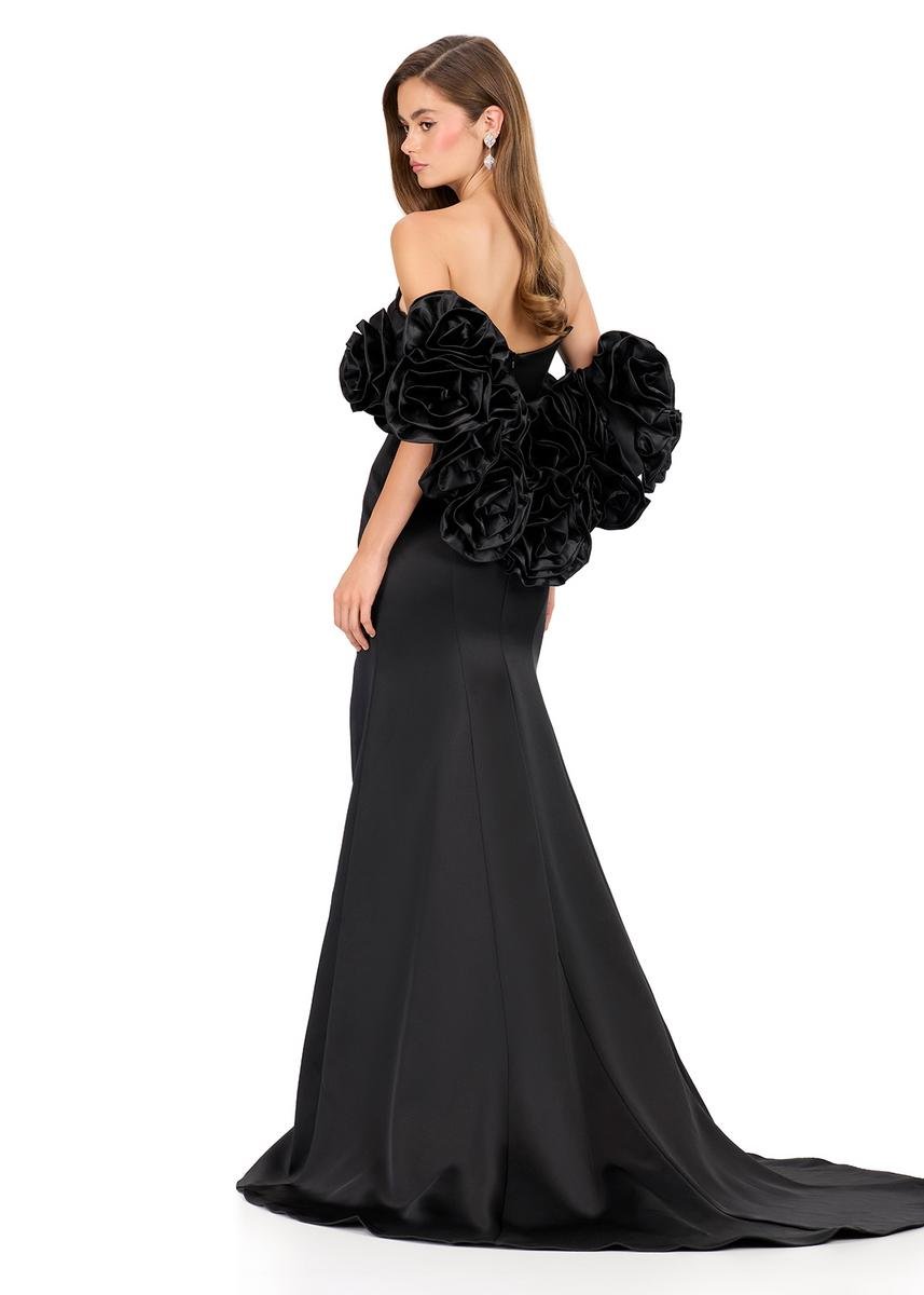 Ashley Lauren 12185 Black Prom Dress