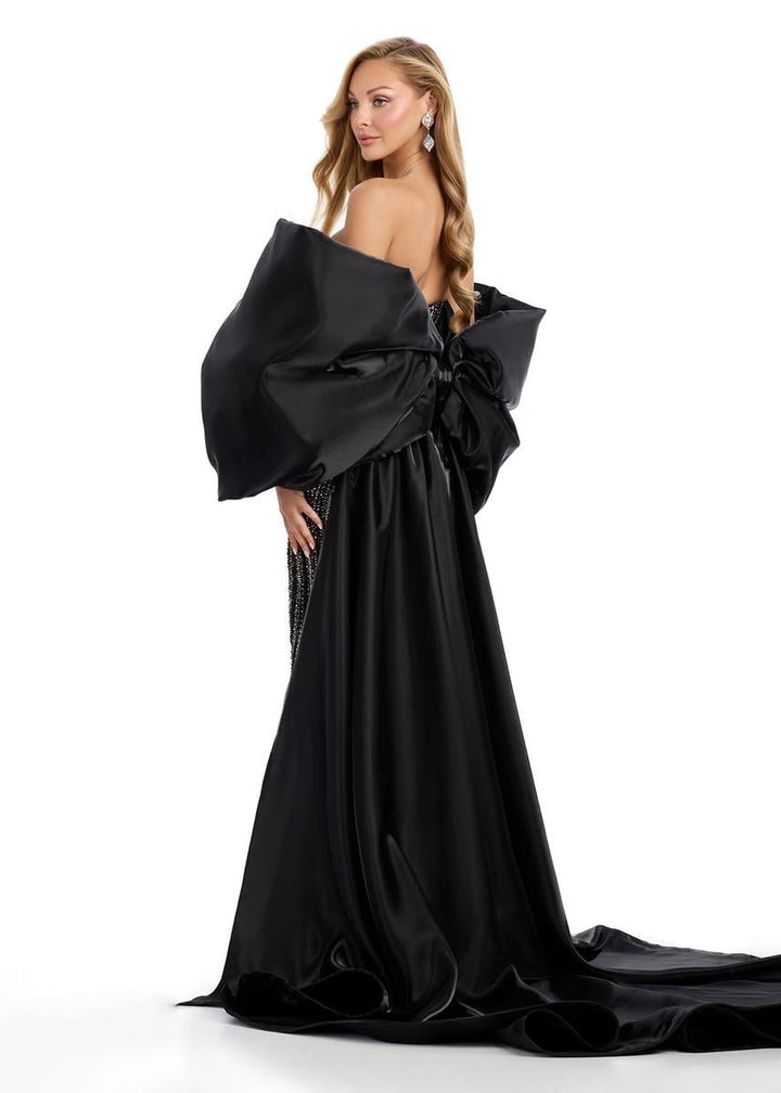 Ashley Lauren 12007 Black Prom Dress