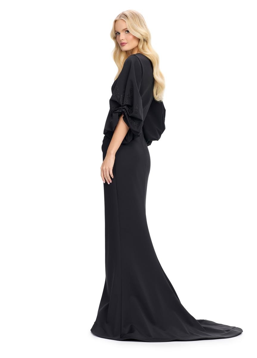 Ashley Lauren 11740 Black Prom Dress