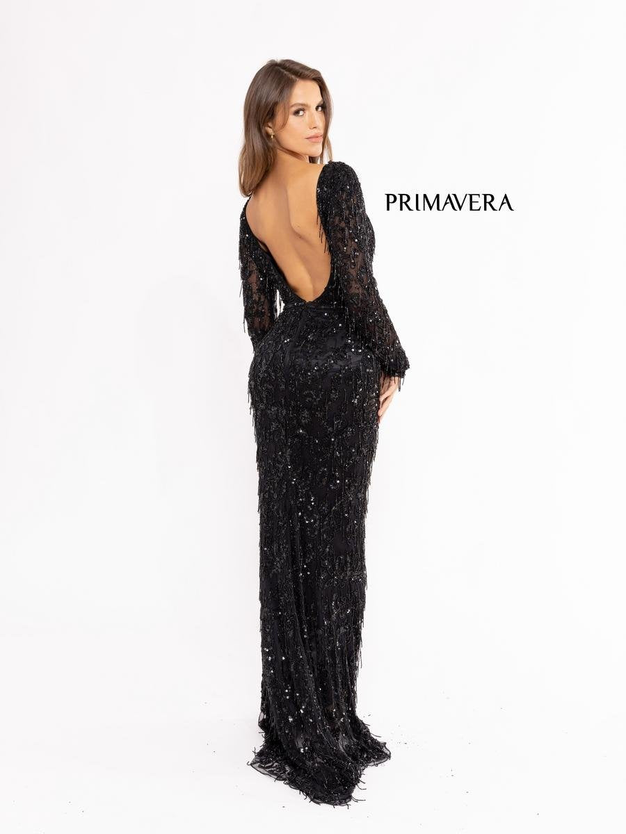 Primavera Couture 3954 Black Prom Dress