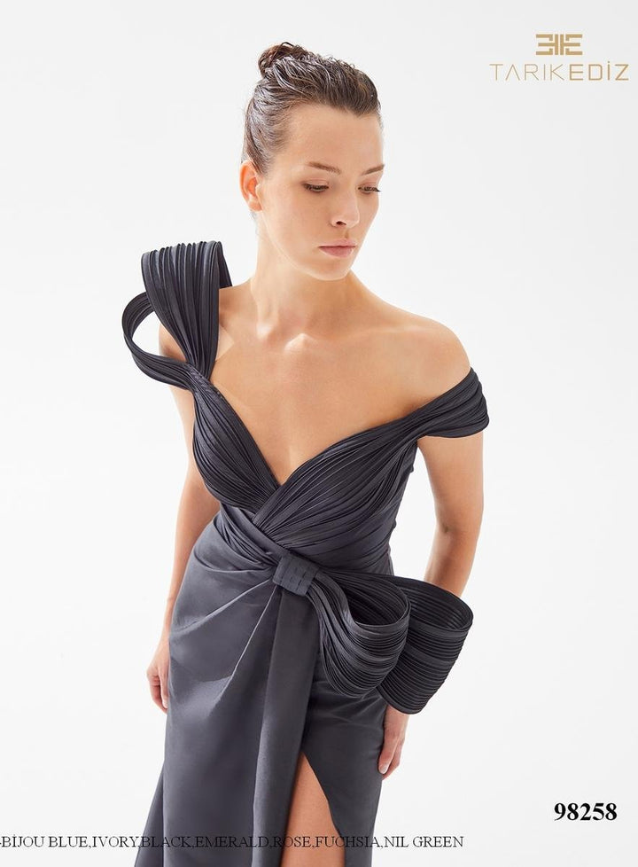 Tarik Ediz 98258 Black Prom Dress