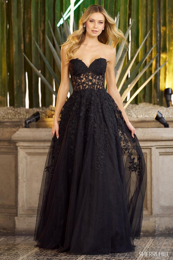 Sherri Hill 55760 — Black