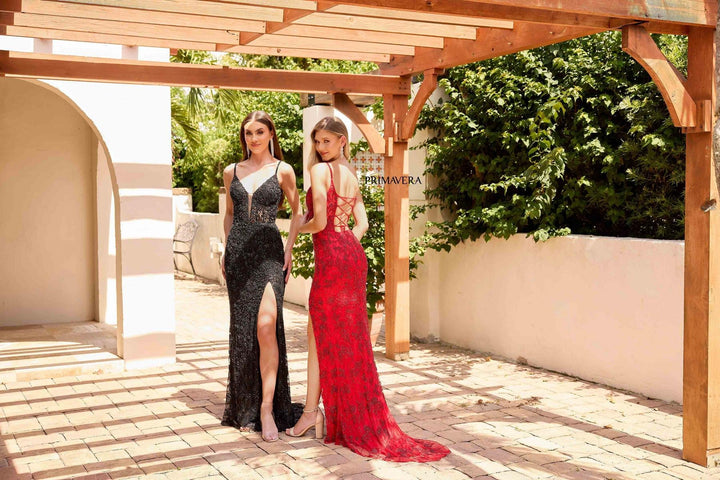 Primavera Couture 4317 Black Prom Dress