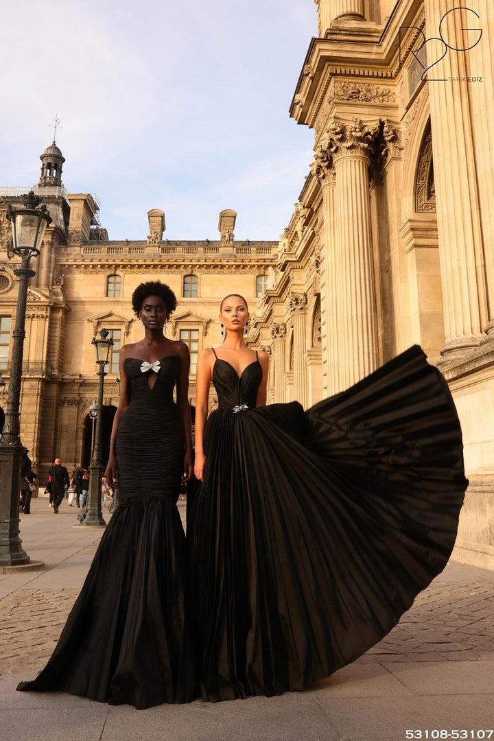Tarik Ediz 53107 Black Prom Dress