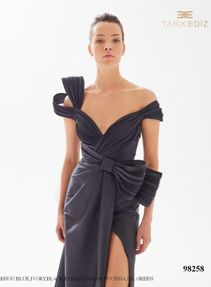 Tarik Ediz 98258 Black Prom Dress