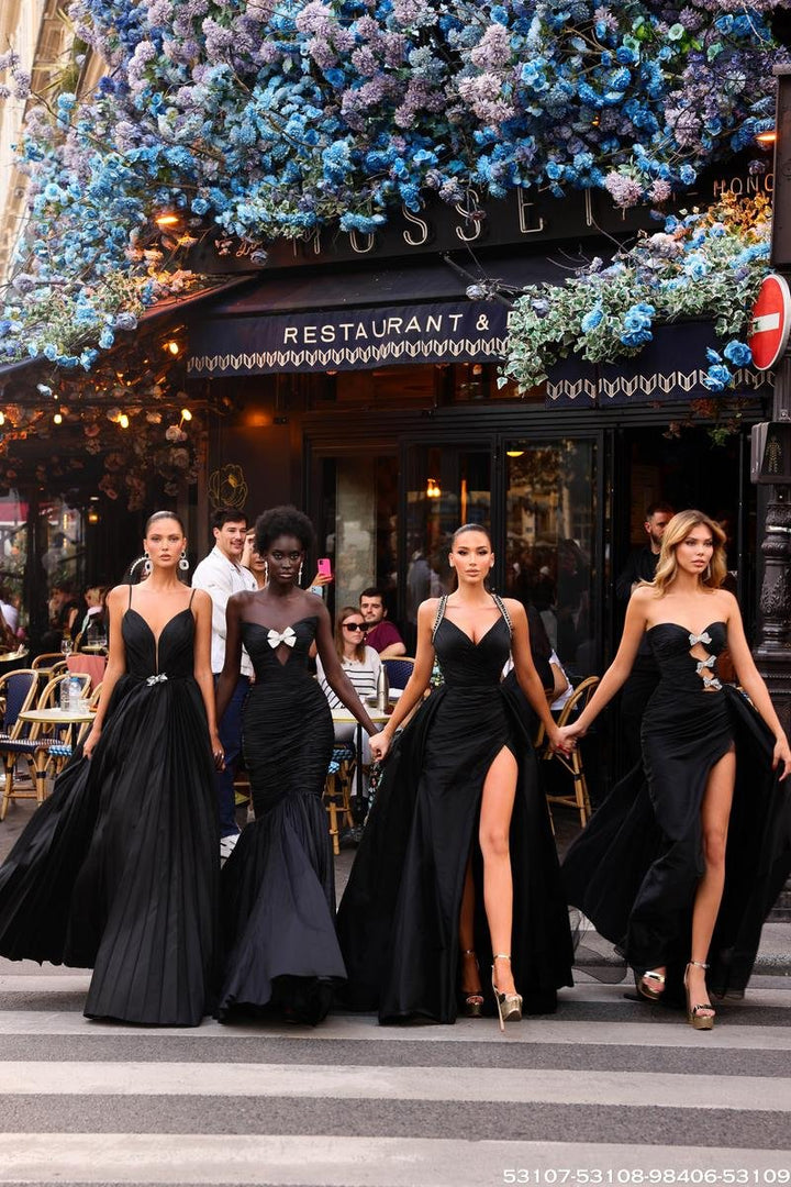 Tarik Ediz 53109 Black Prom Dress