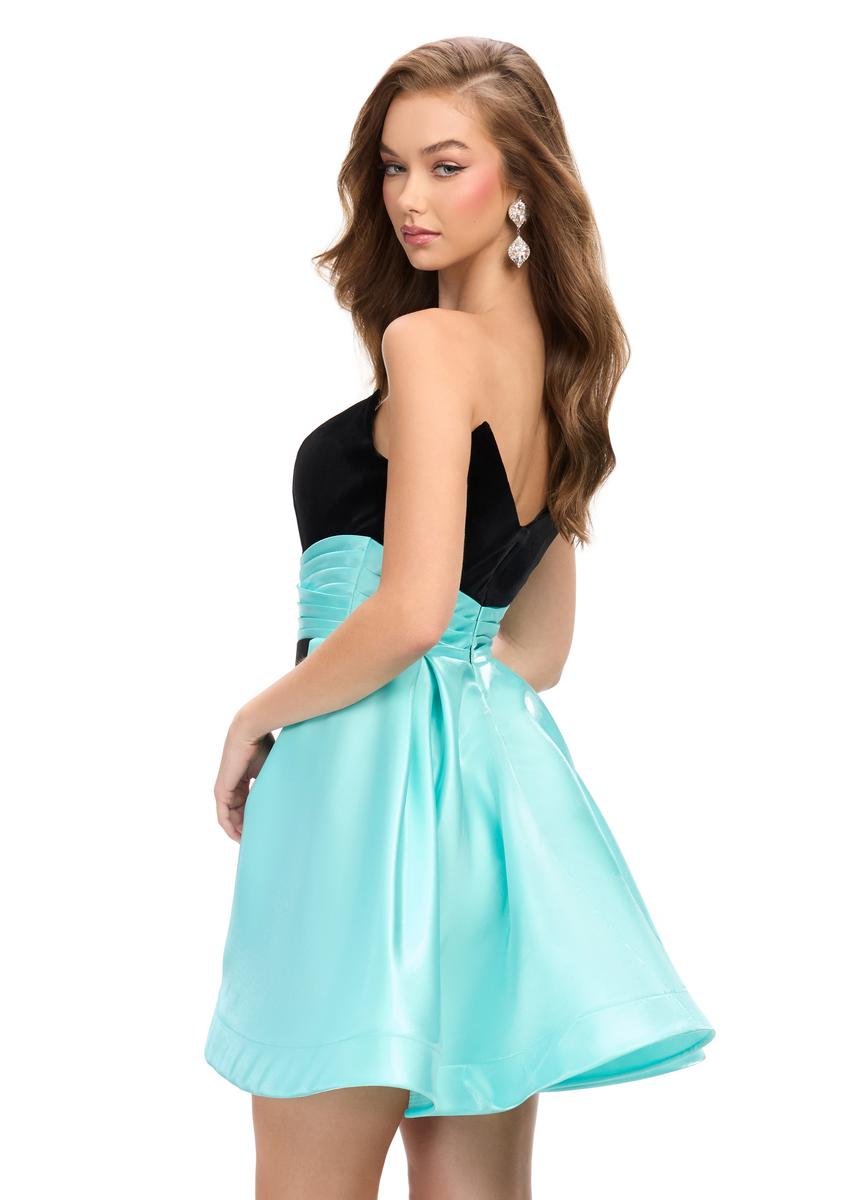 Ashley Lauren 4734 — Black/Aqua