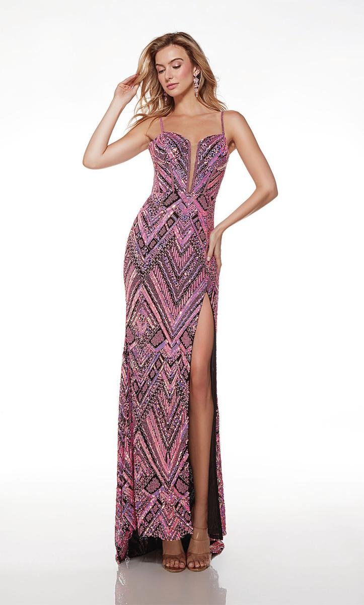 Alyce Paris 61481 — Black/Barbie Pink