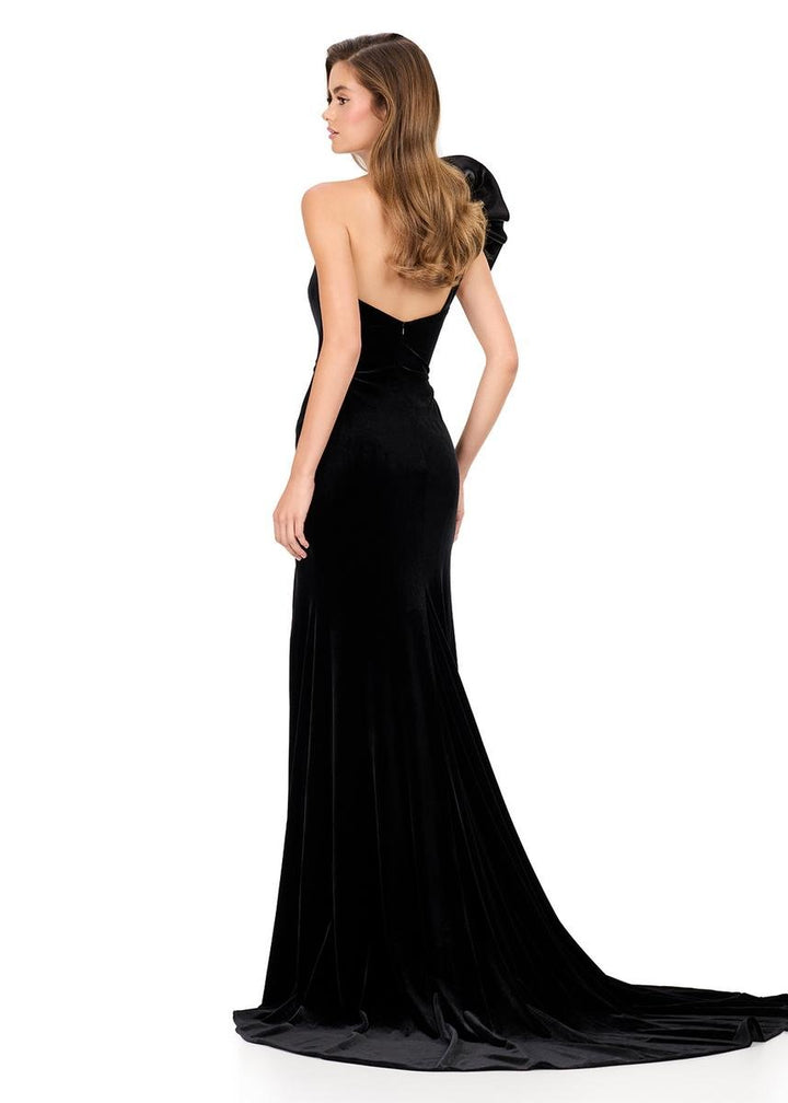 Ashley Lauren 12175 Black Black Prom Dress