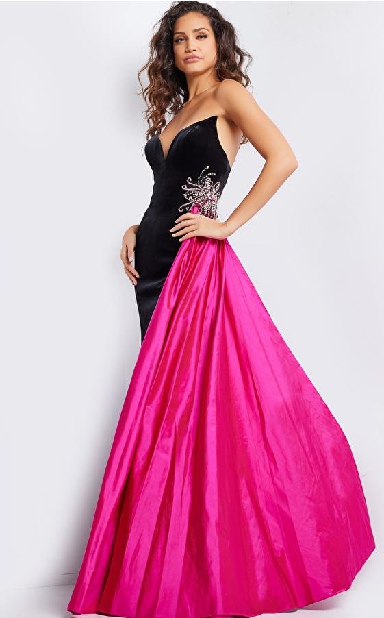 Jovani 26117 — Black/Fushcia