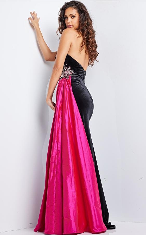 Jovani 26117 — Black/Fushcia