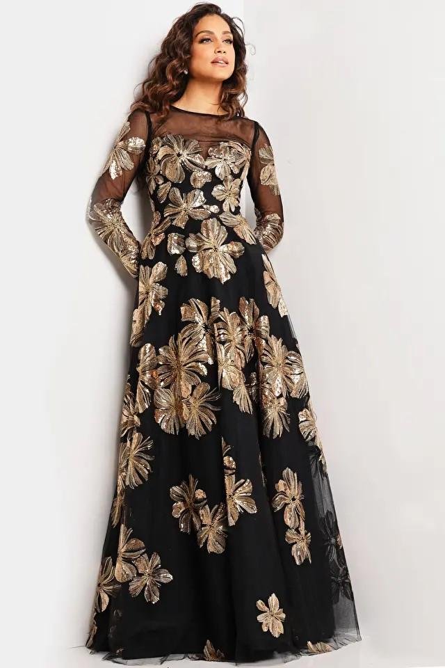 Jovani 36716 — Black/Gold