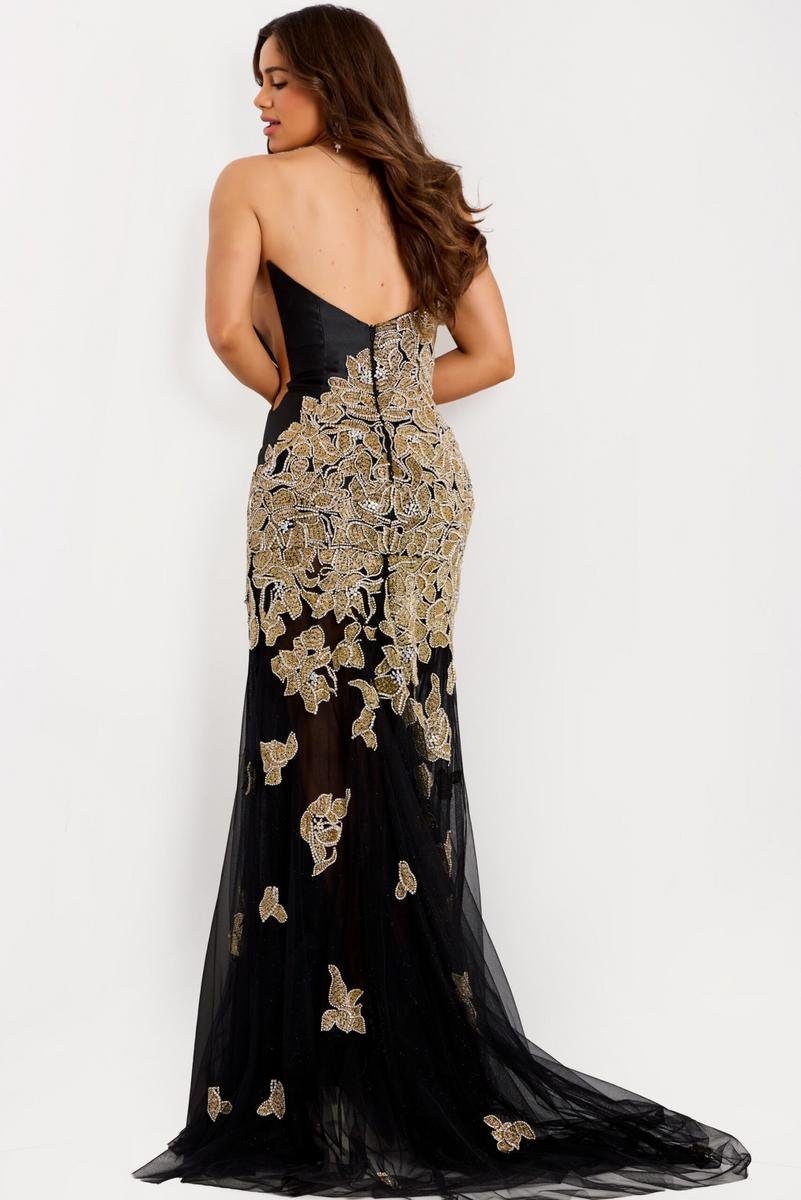 Jovani 45604 — Black/Gold/Silver
