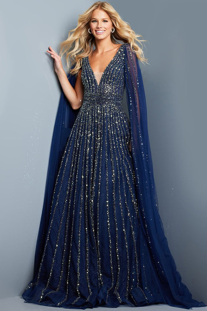 Jovani 23362 — Black/Gunmetal