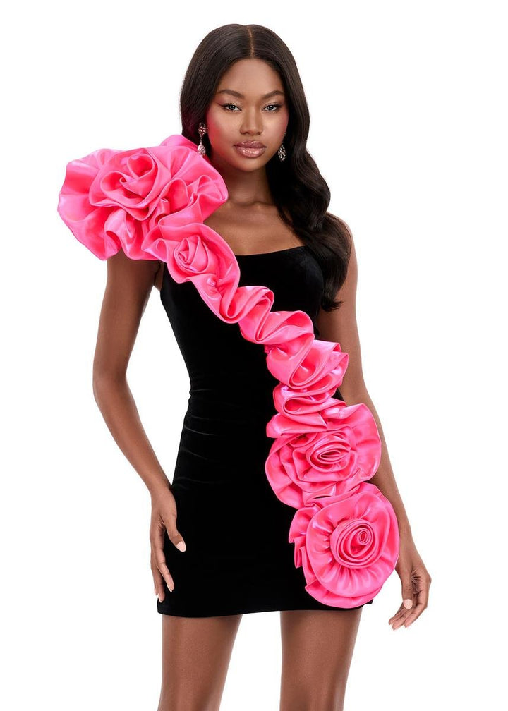 Ashley Lauren 4939 — Black/Hot Pink