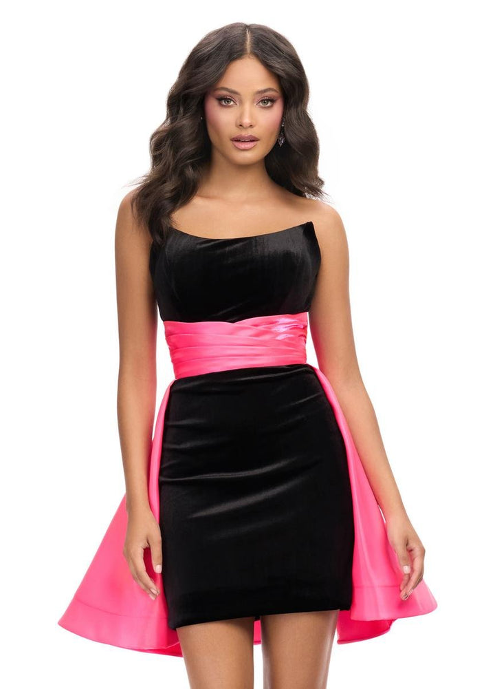 Ashley Lauren 4734 — Black/Hot Pink