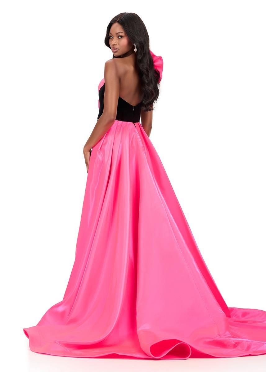 Ashley Lauren 12174 — Black/Hot Pink