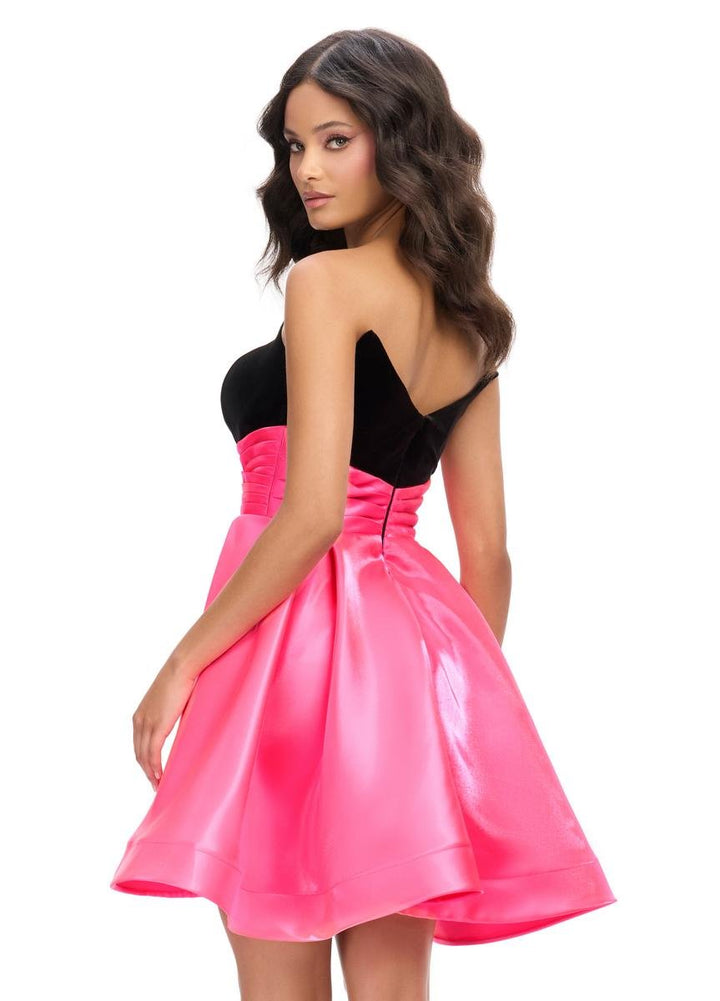 Ashley Lauren 4734 — Black/Hot Pink