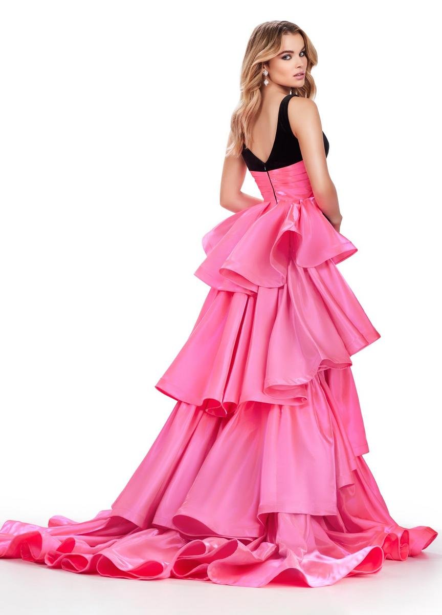 Ashley Lauren 11643 — Black/Hot Pink