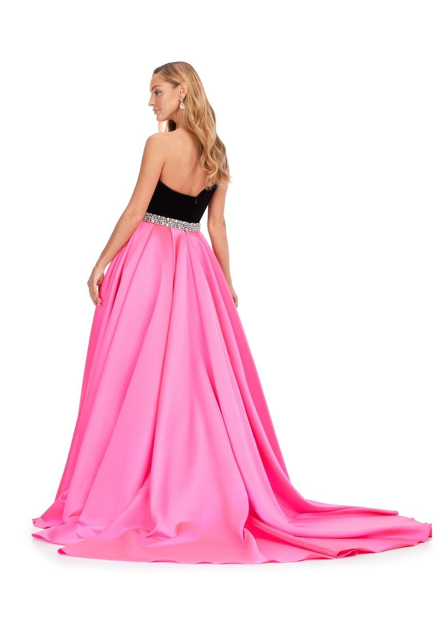 Ashley Lauren 11265 — Black/Hot Pink