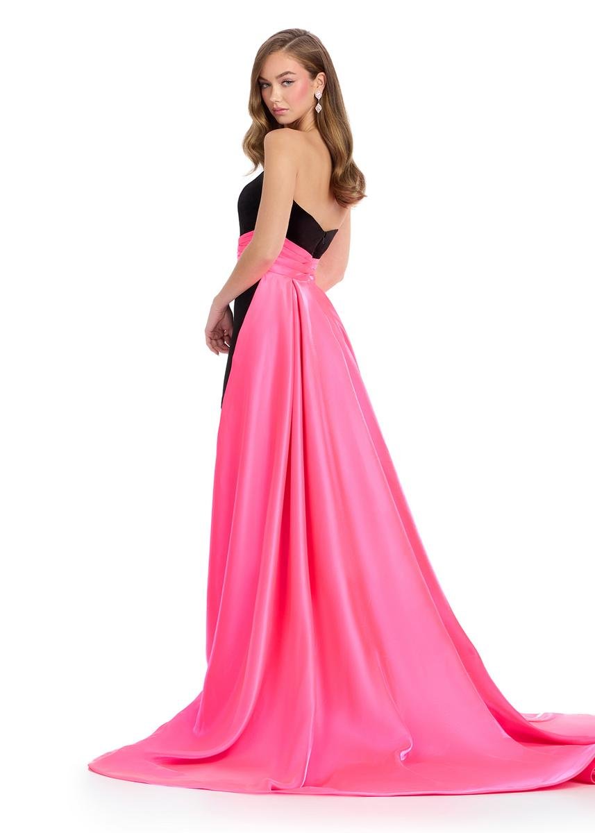 Ashley Lauren 11857 — Black/Hot Pink