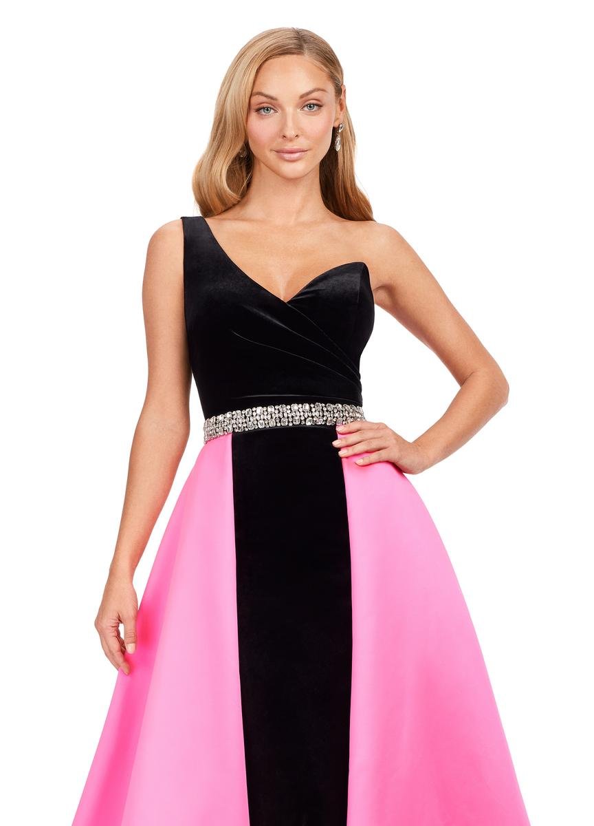 Ashley Lauren 11265 — Black/Hot Pink