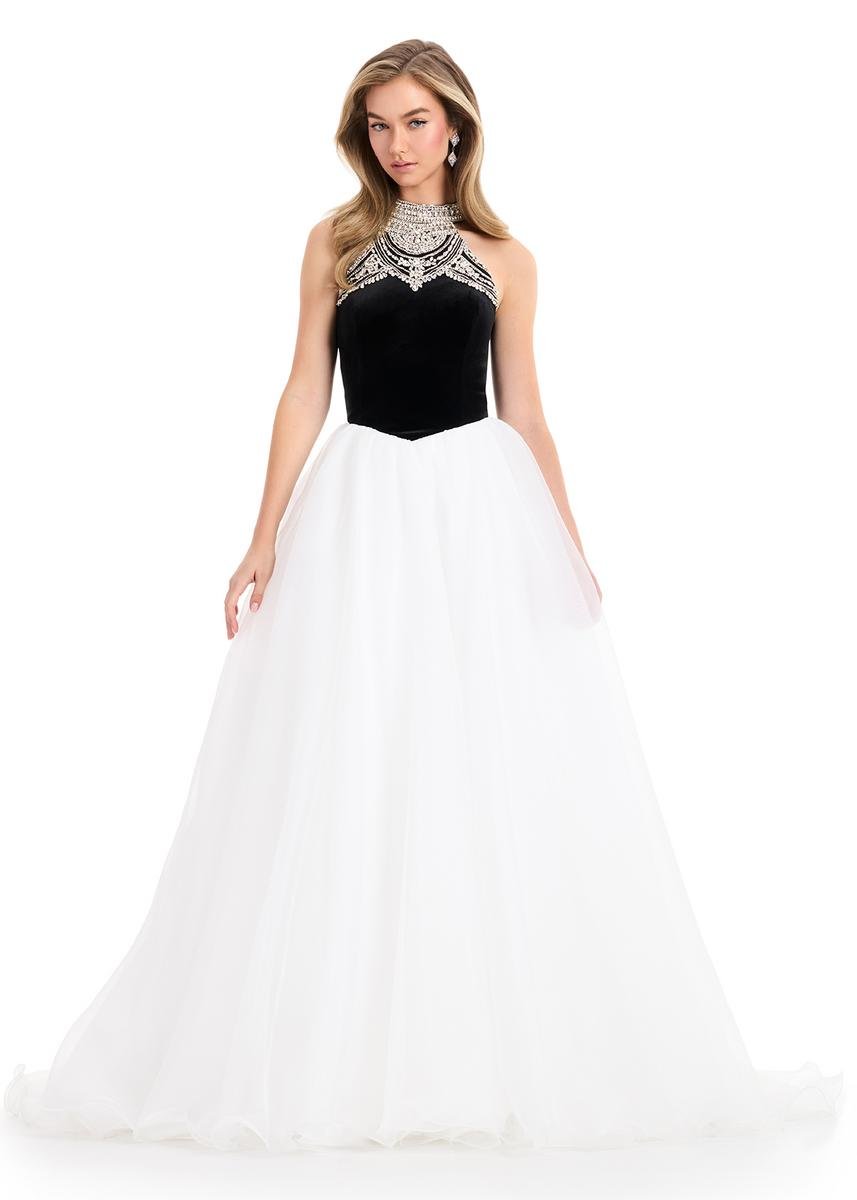 Ashley Lauren 12050 — Black/Ivory