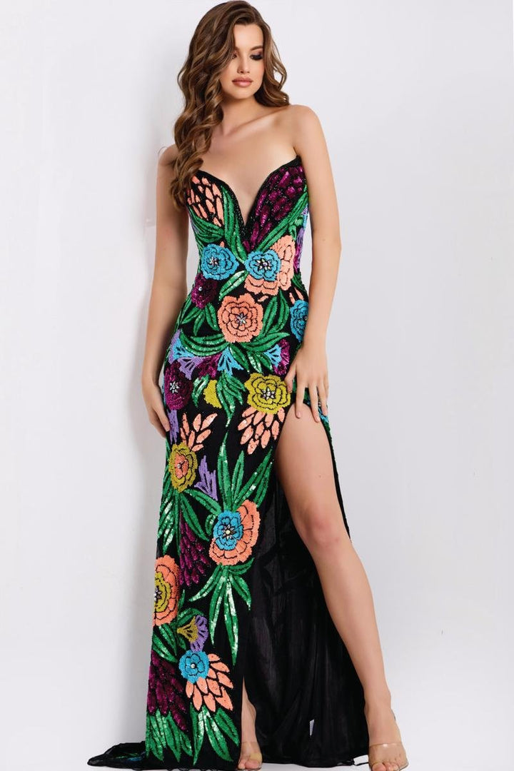 Jovani 49234 — Black/Multi