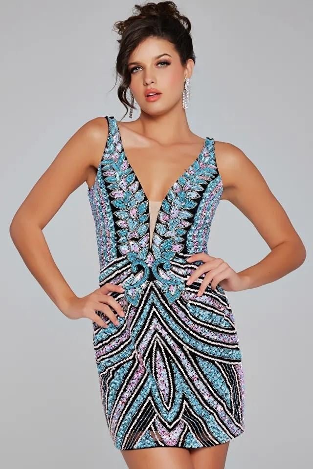 Jovani 25925 — Black/Multi