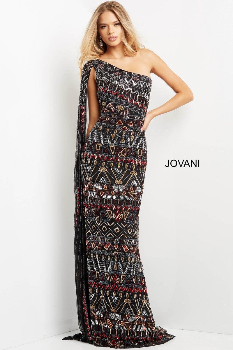 Jovani 08450 — Black/Multi