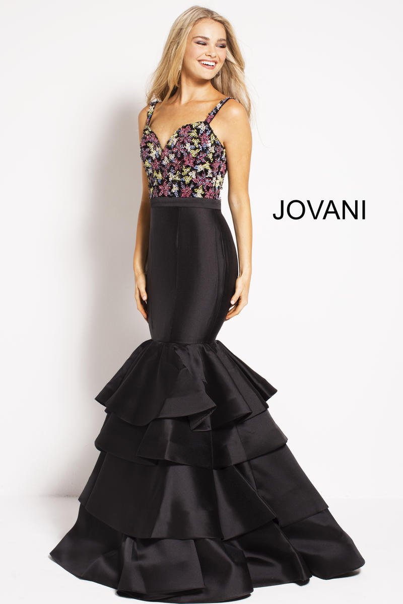 Jovani 48127 — Black/Multi