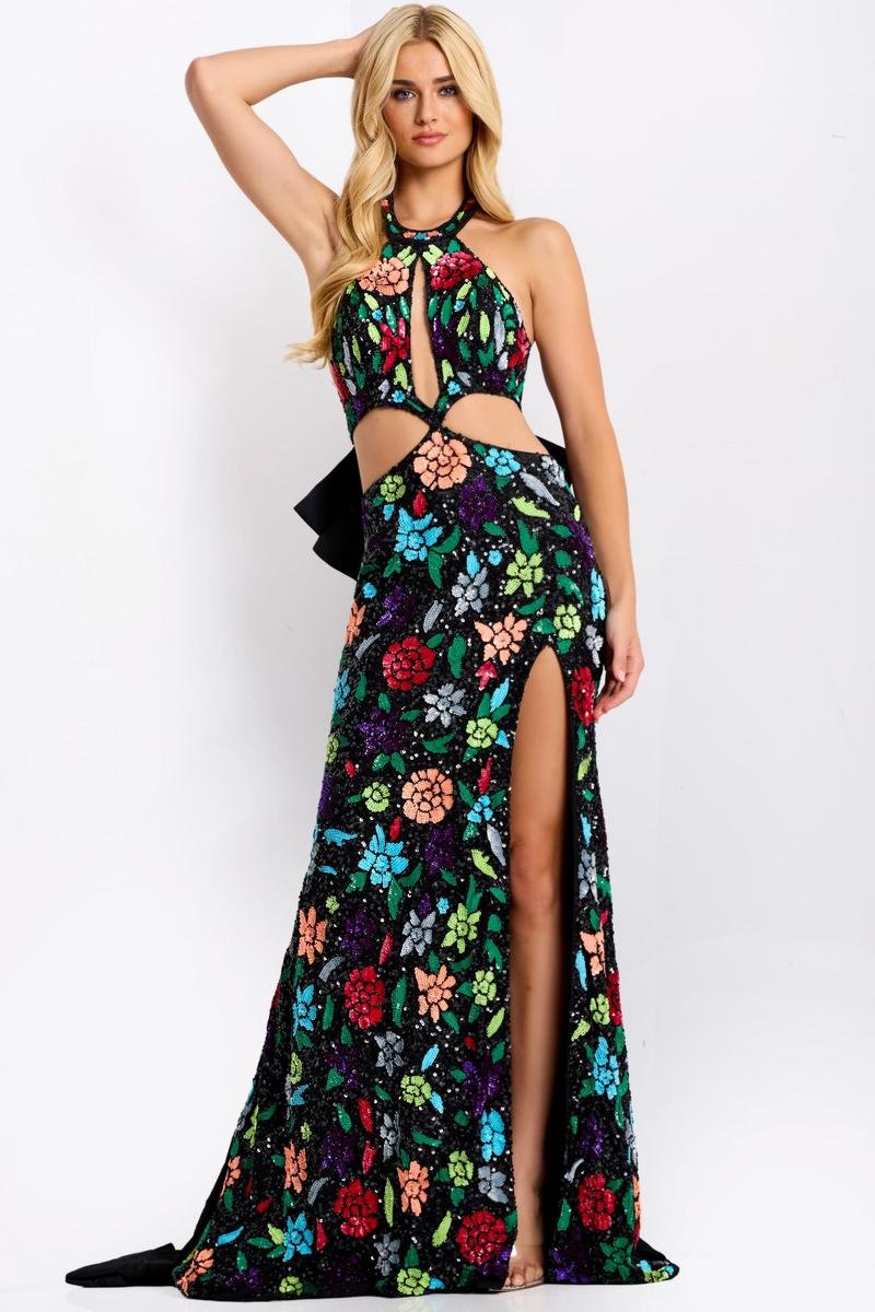 Jovani 49251 — Black/Multi