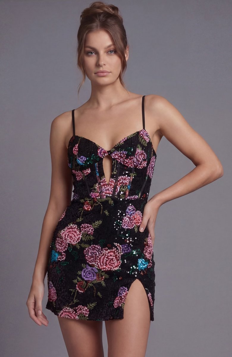 Jovani 49235 — Black/Multi