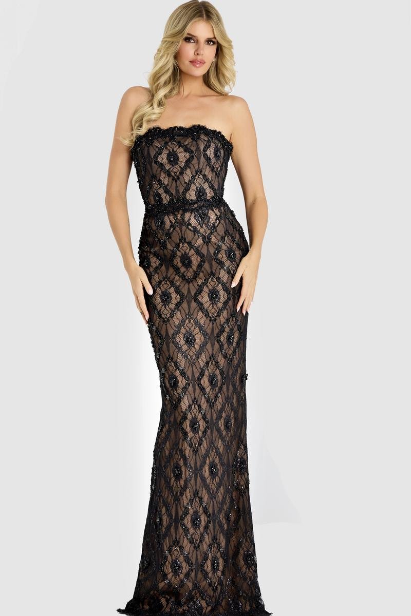 Jovani 44422 — Black/Nude