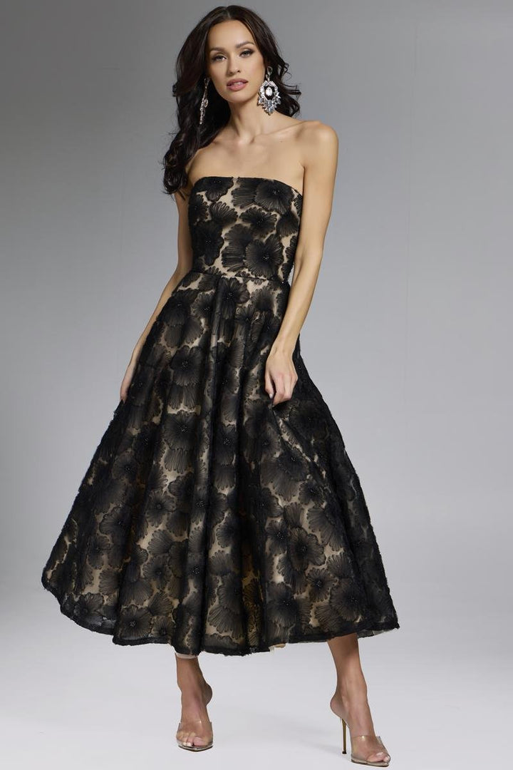 Jovani 41187 — Black/Nude