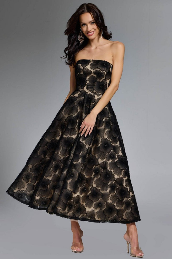 Jovani 41187 — Black/Nude