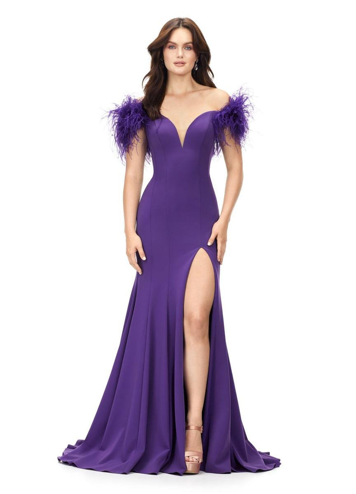Ashley Lauren 11101 Black Orchid Prom Dress