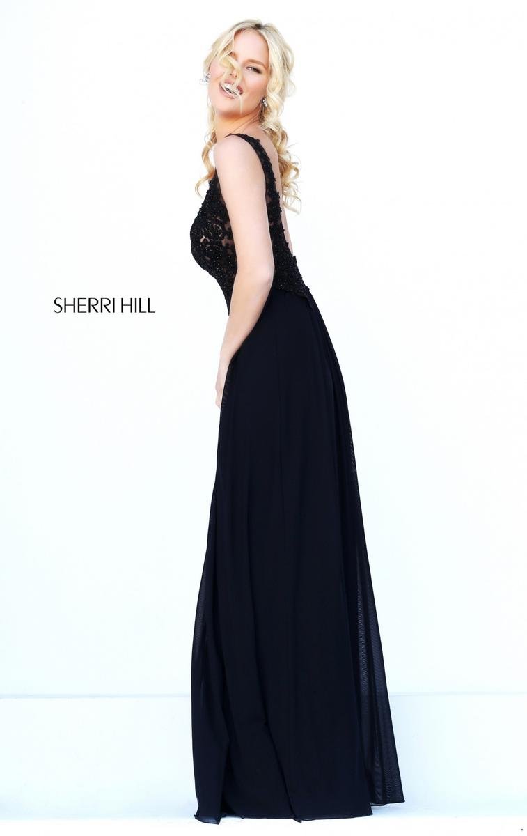 Sherri Hill 50255 Black Prom Dress