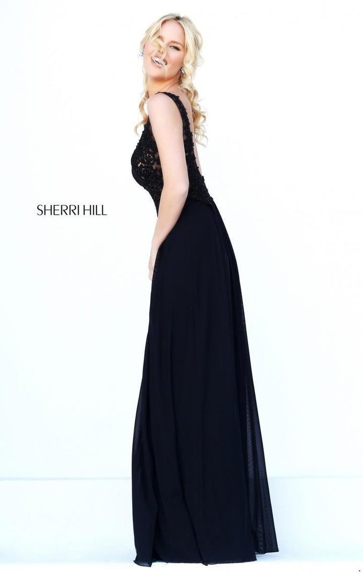 Sherri Hill 50255 Black Prom Dress