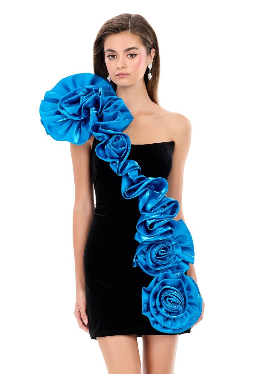 Ashley Lauren 4939 — Black/Peacock