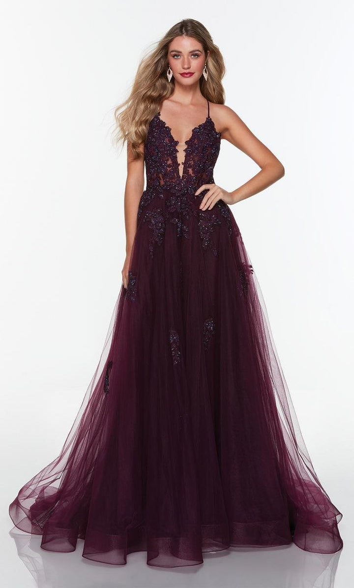 Alyce Paris 61263 — Black Plum