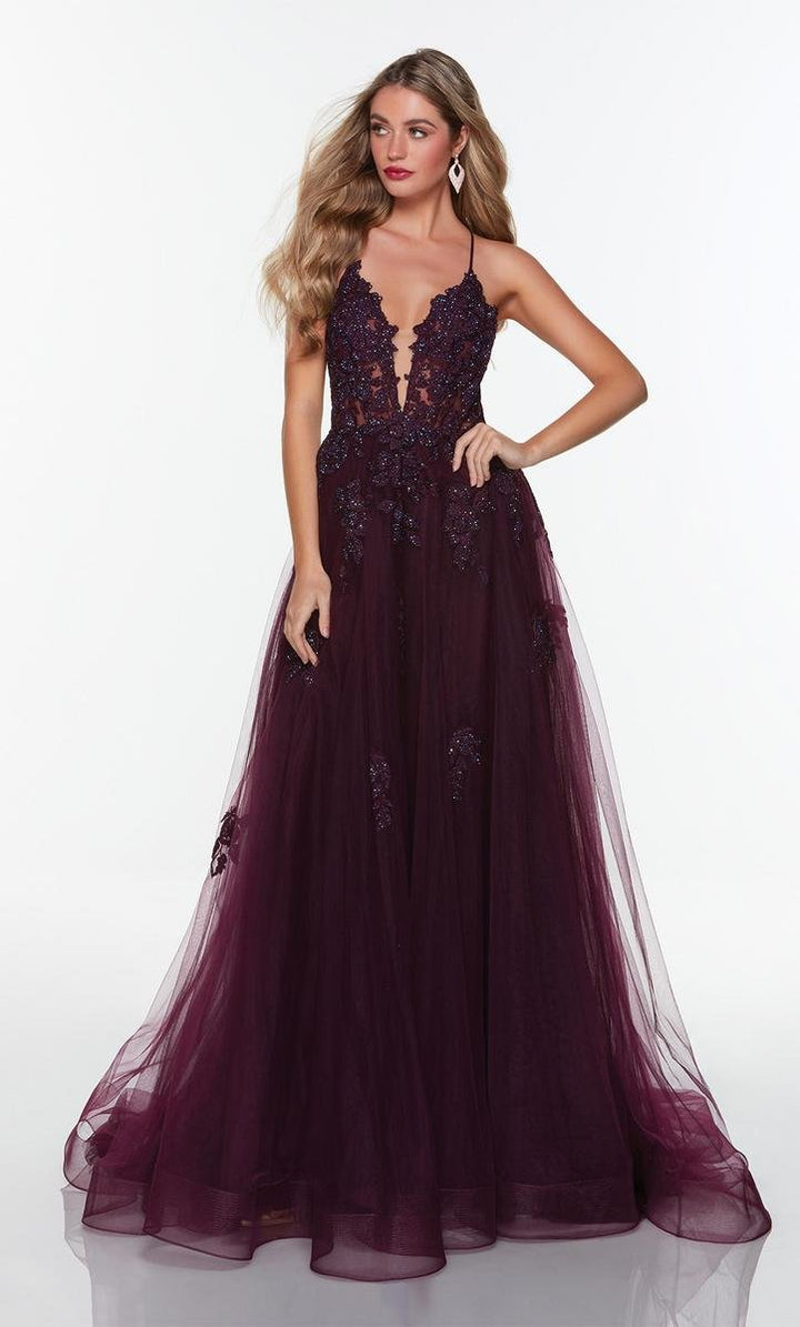 Alyce Paris 61263 — Black Plum