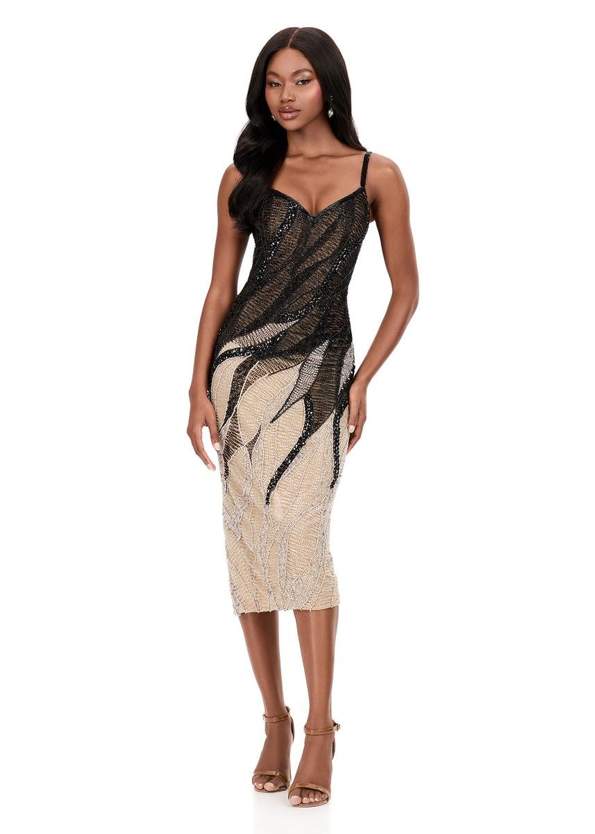 Ashley Lauren 12330 — Black/Silver