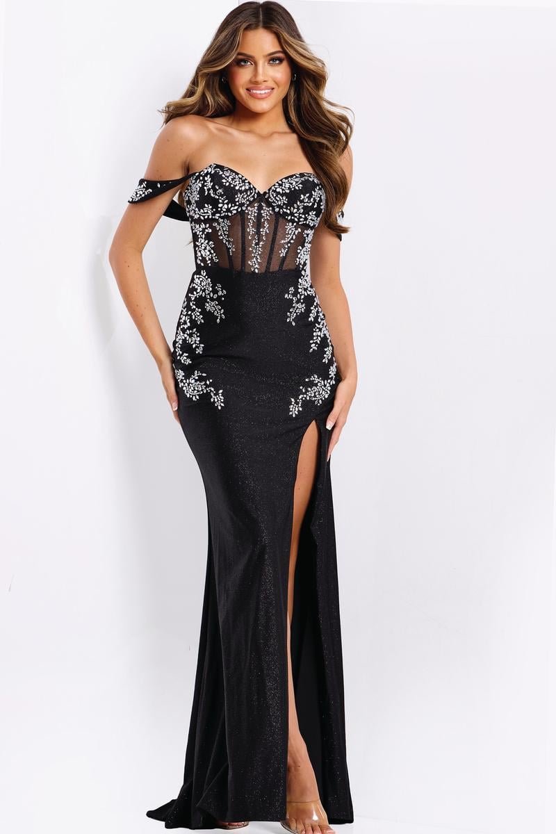 Jovani 49659 — Black/Silver
