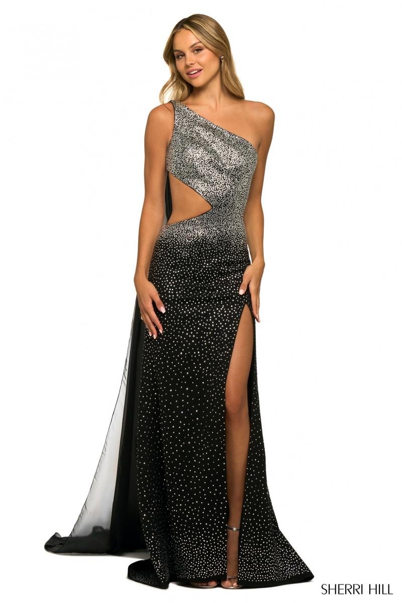 Sherri Hill 55318 — Black/Silver