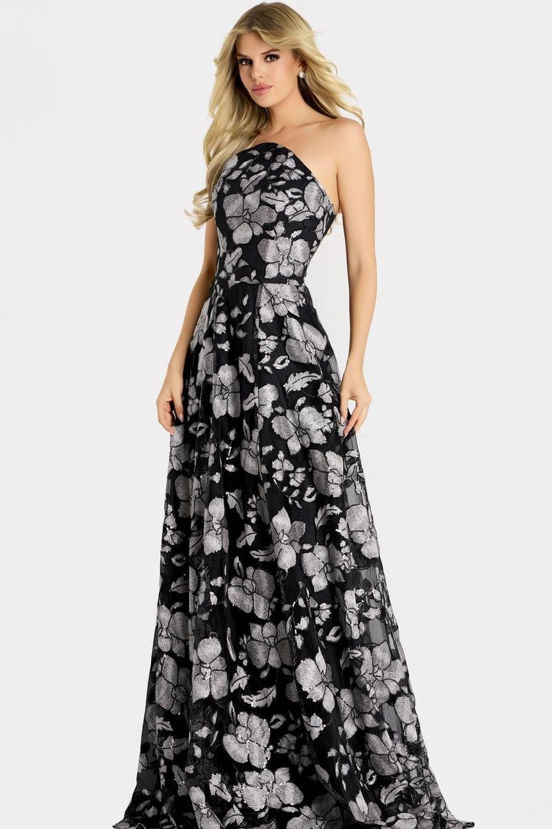 Jovani 48175 — Black/Silver