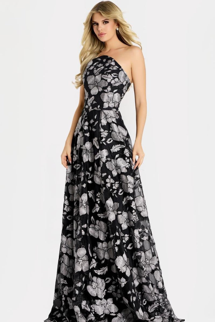 Jovani 48175 — Black/Silver